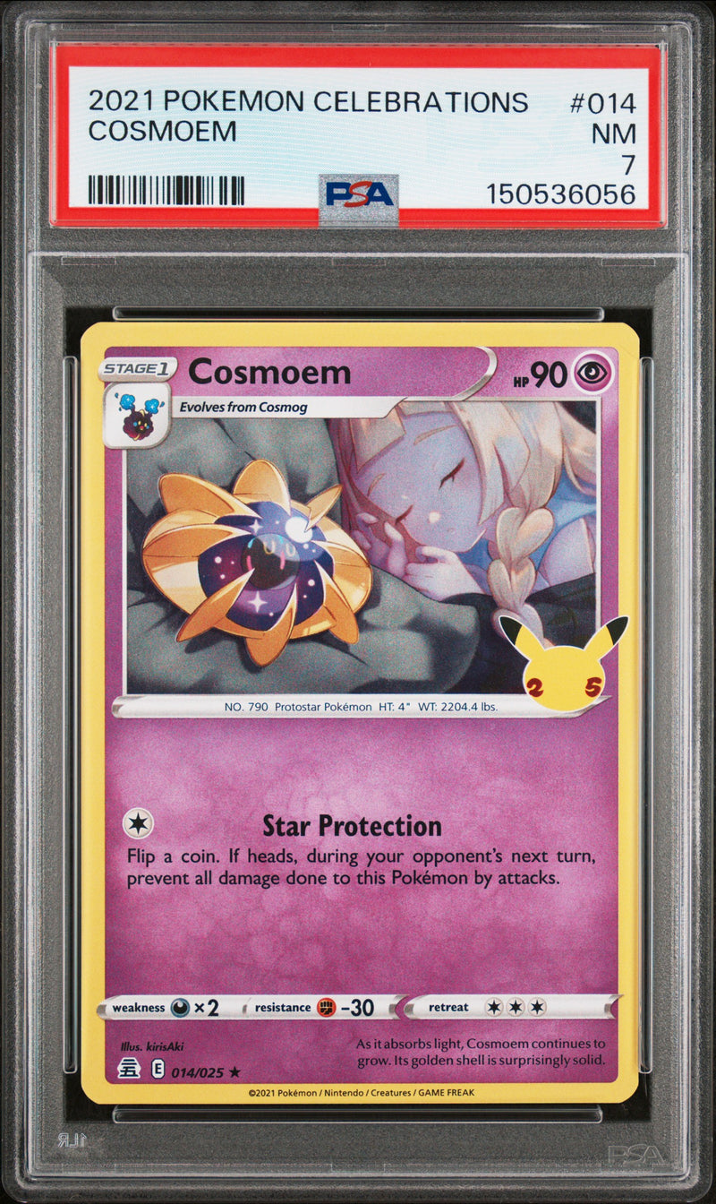 2021 Pokemon Celebrations Cosmoem #14 PSA 7