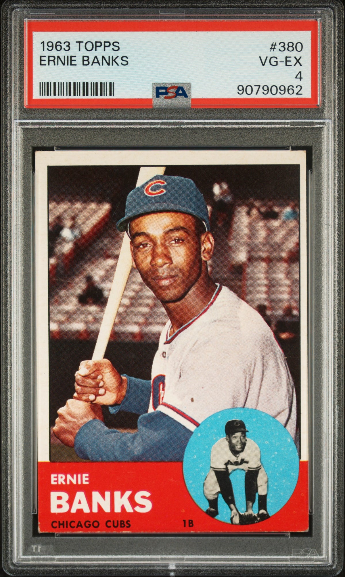 1963 Topps Ernie Banks #380 PSA 4