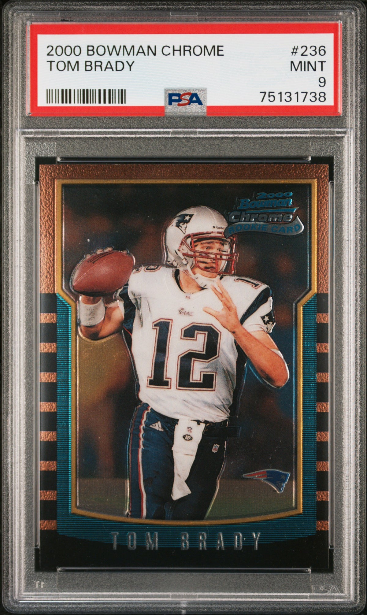 2000 Bowman Chrome Tom Brady #236 PSA 9