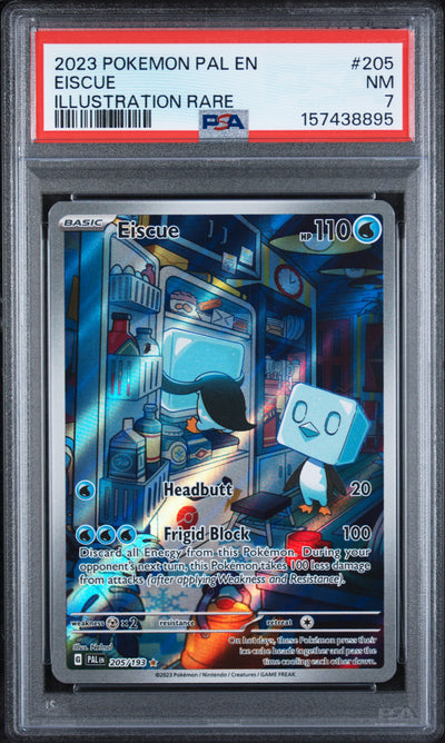 2023 Pokemon Scarlet and Violet Paldea Evolved Illustration Rare Eiscue #205 PSA 7