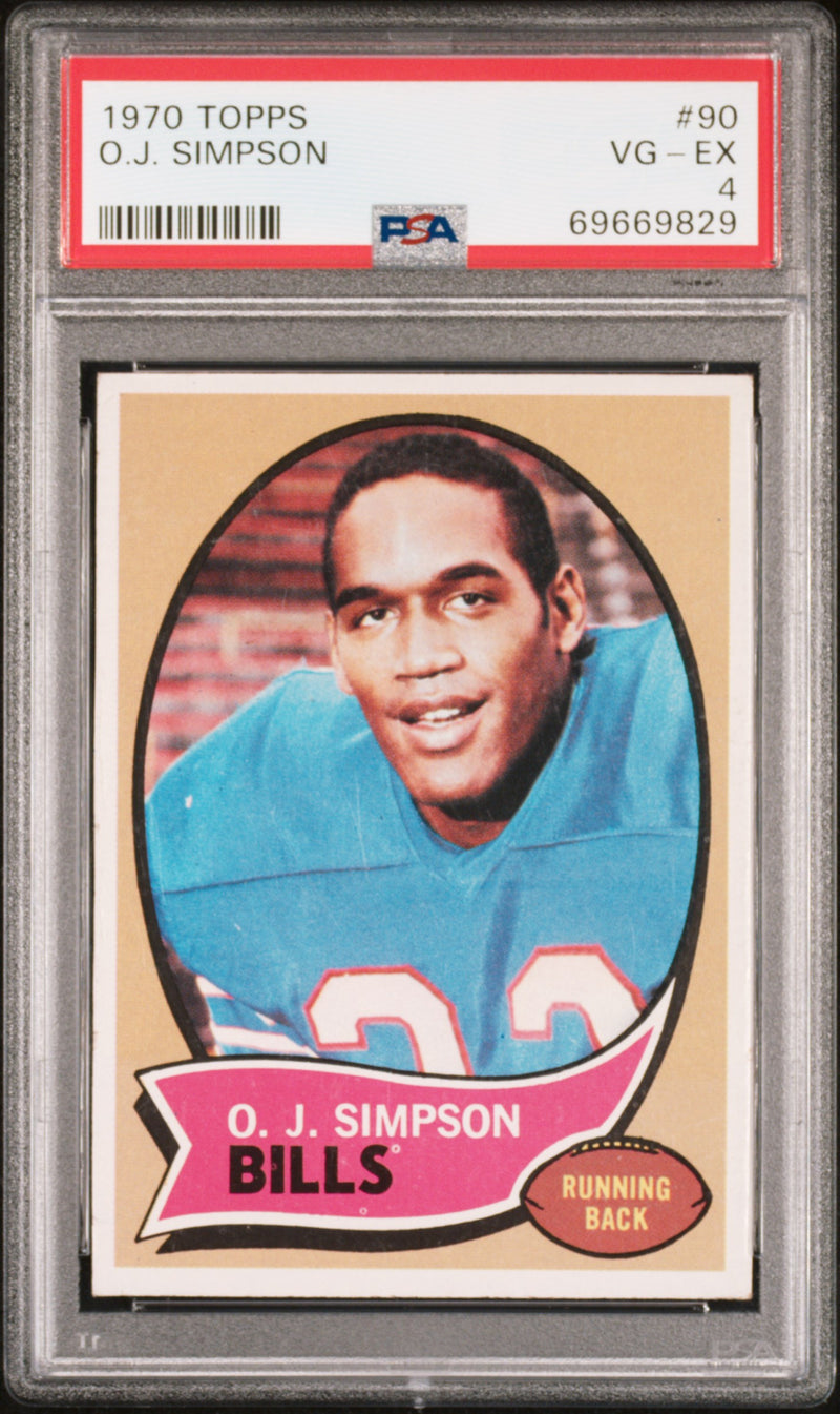 1970 Topps O.J. Simpson #90 PSA 4