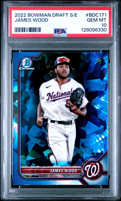 2022 Bowman Draft Sapphire Chrome James Wood #BDC171 PSA 10