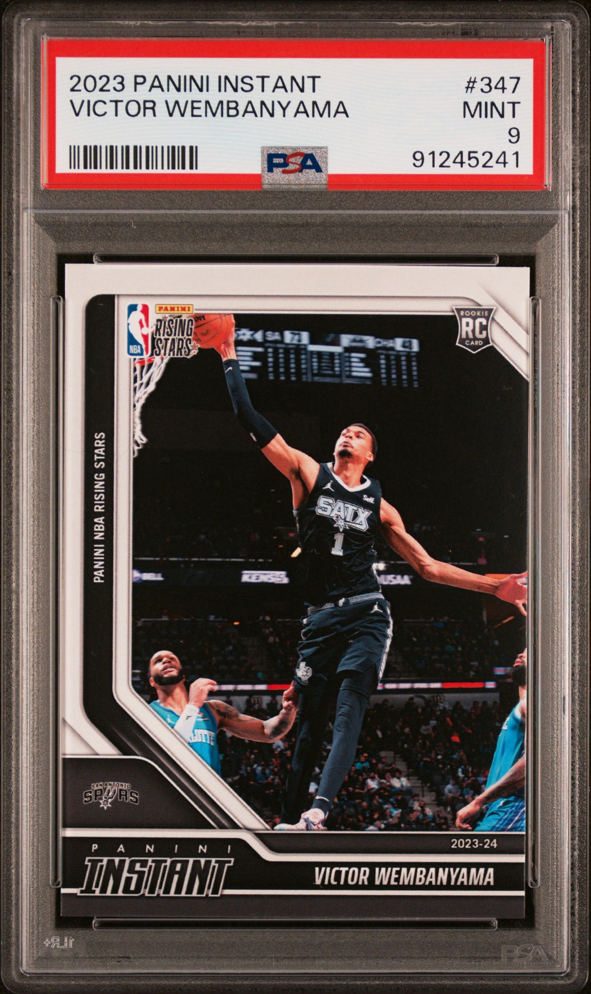 2023 Panini Instant Victor Wembanyama #347 /1 PSA 9