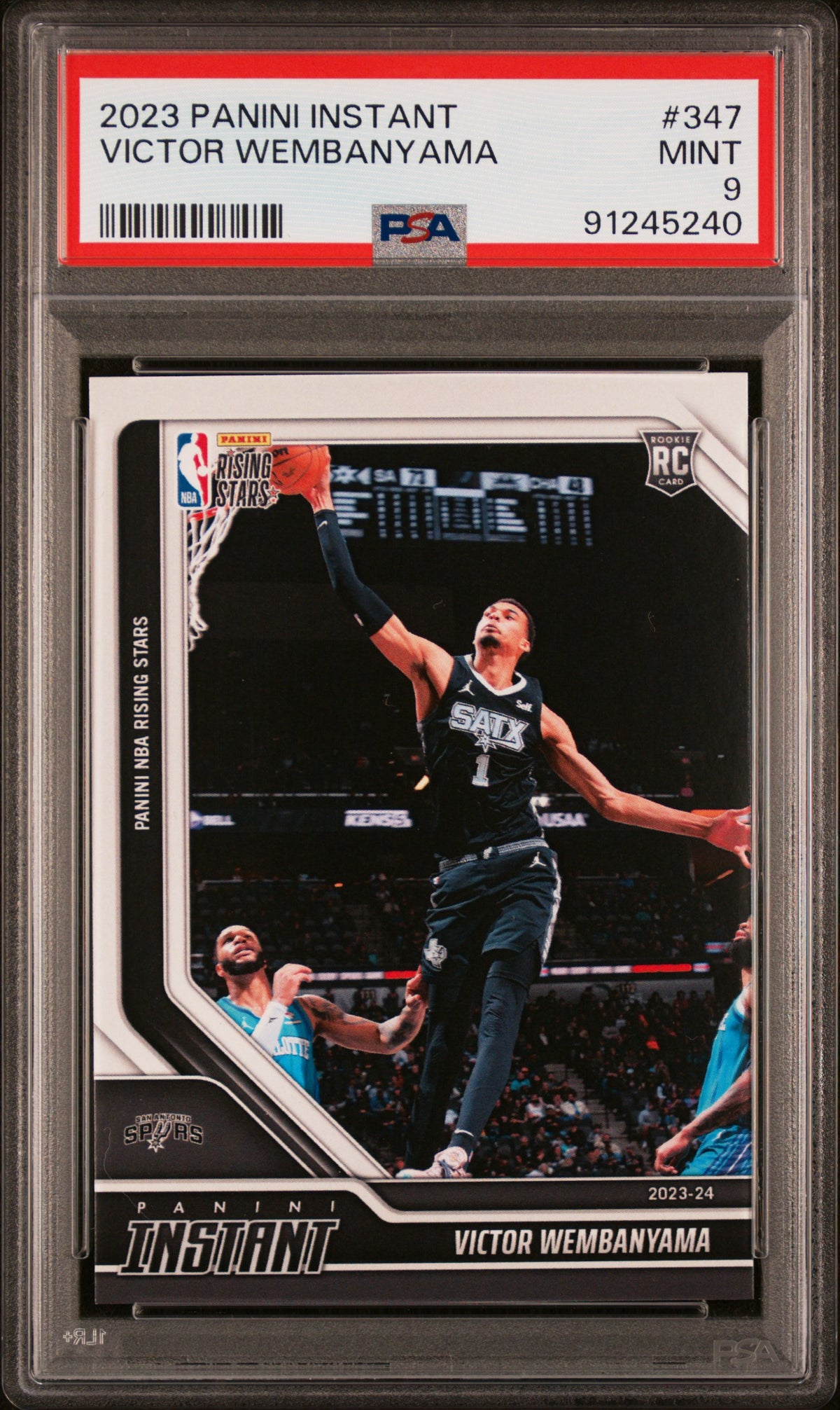 2023 Panini Instant Victor Wembanyama #347 /1 PSA 9