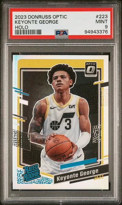2023 Donruss Optic Rated Rookie Holo Keyonte George #223 PSA 9