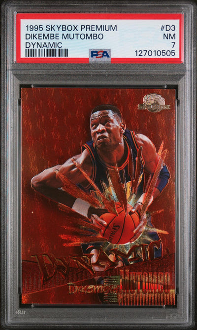 1995 Skybox Premium Dynamic Dikembe Mutombo #D3 PSA 7