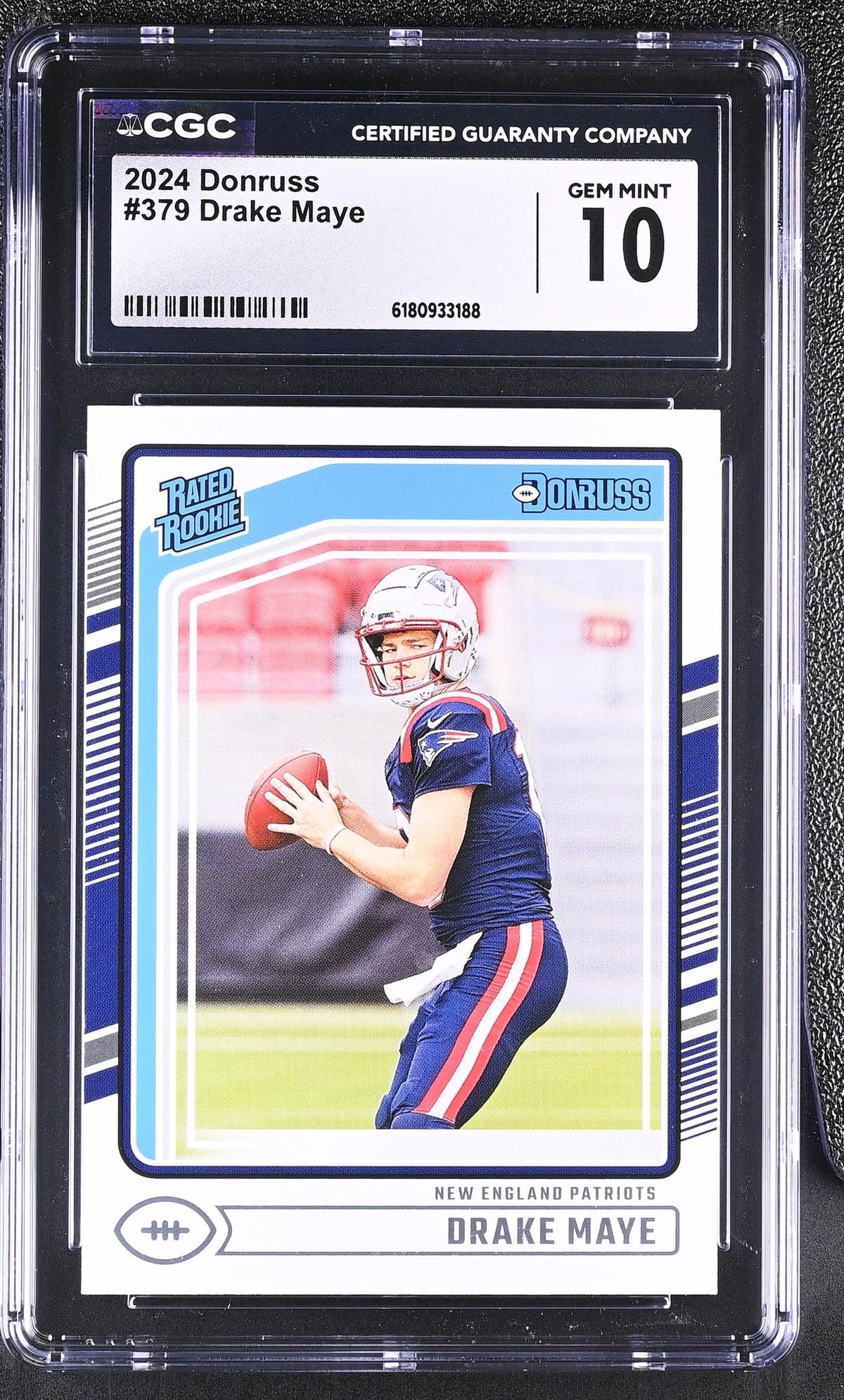 2024 Donruss #379 Drake Maye Rated Rookie CGC 10