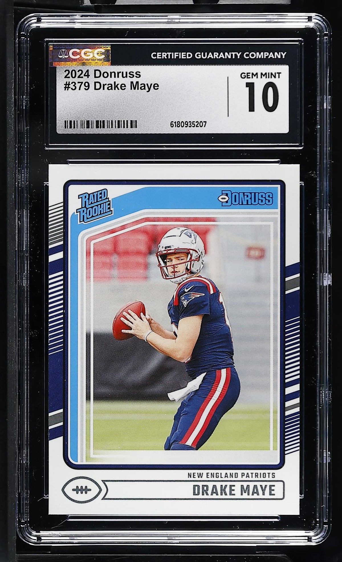 2024 Donruss #379 Drake Maye Rated Rookie CGC 10
