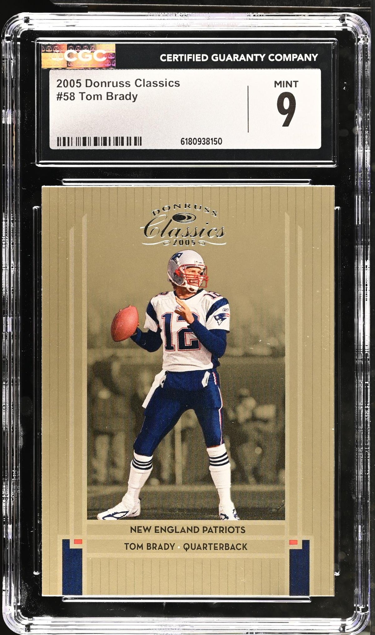 2005 Donruss Classics #58 Tom Brady CGC 9