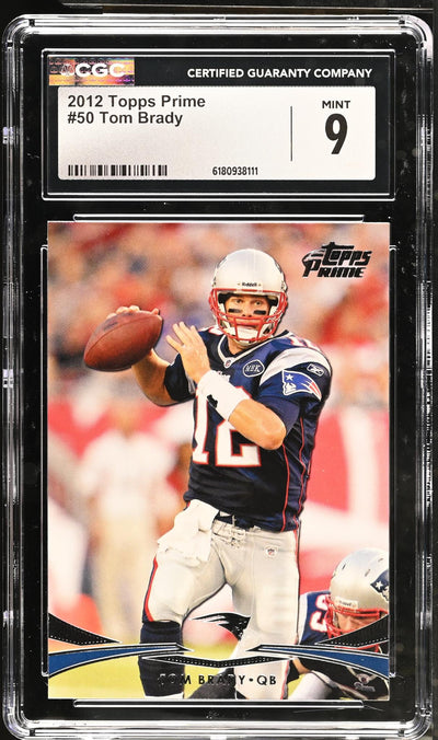 2012 Topps Prime #50 Tom Brady CGC 9
