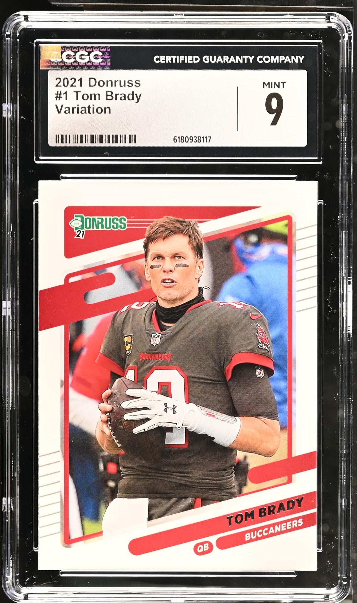 2021 Donruss #1 Tom Brady Variation CGC 9