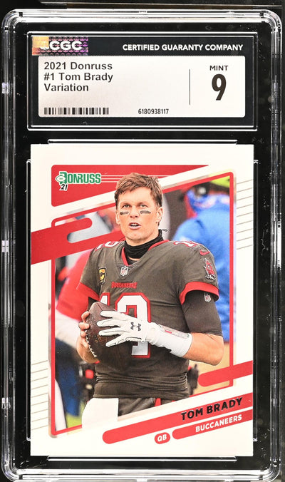 2021 Donruss #1 Tom Brady Variation CGC 9