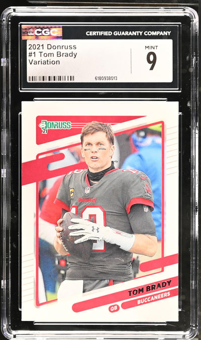 2021 Donruss #1 Tom Brady Variation CGC 9
