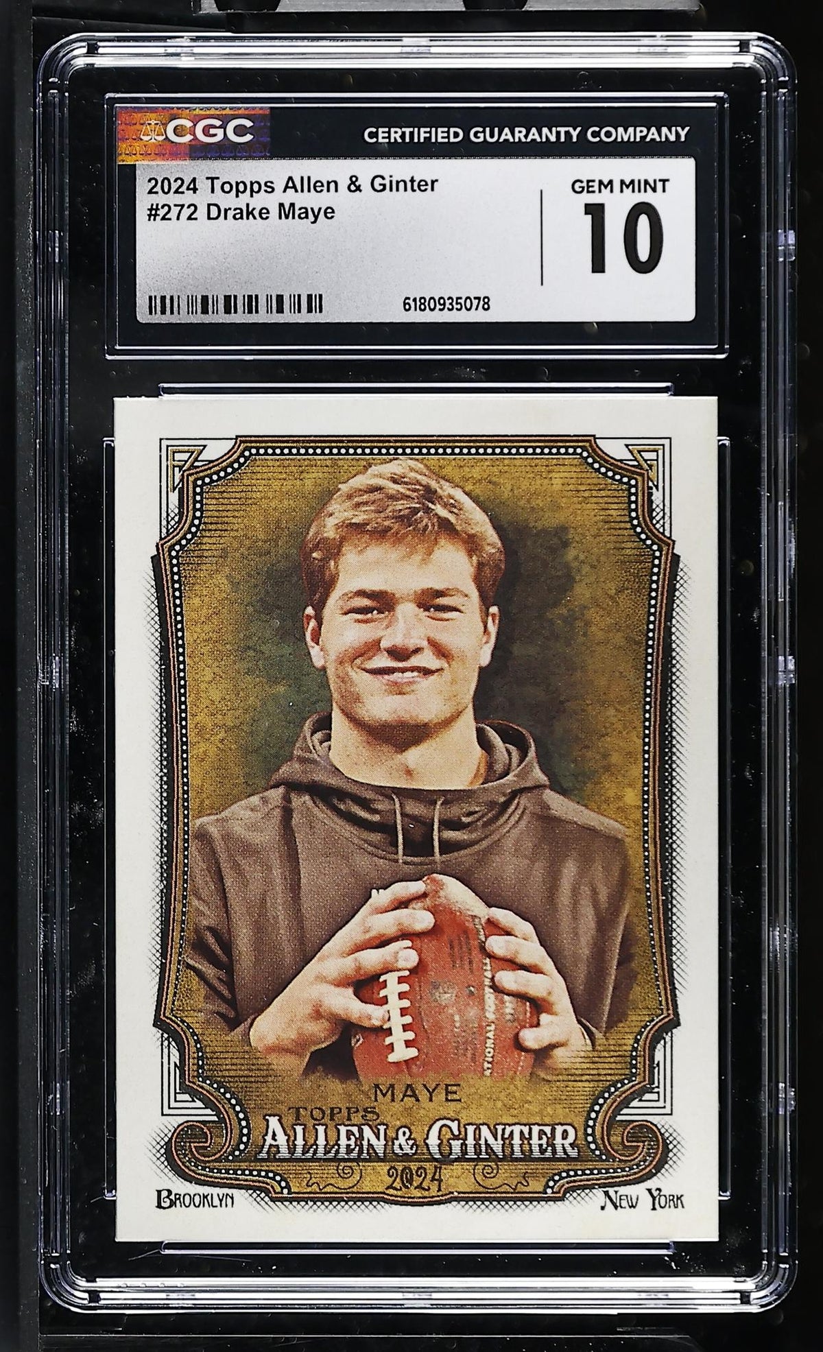 2024 Allen & Ginter #272 Drake Maye CGC 10