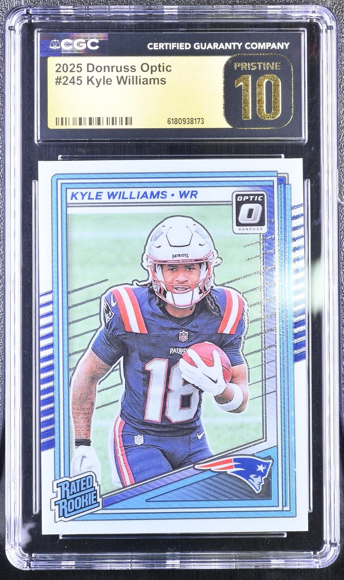 2025 Donruss Optic #245 Kyle Williams Rated Rookie CGC 10