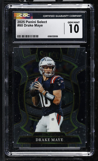 2025 Select #80 Drake Maye Concourse CGC 10