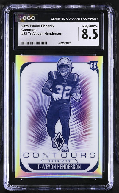 2025 Phoenix #22 TreVeyon Henderson Contours CGC 8.5