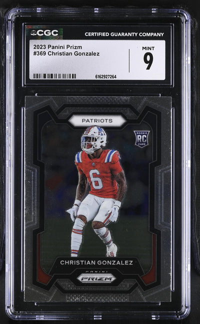 2023 Prizm #369 Christian Gonzalez CGC 9