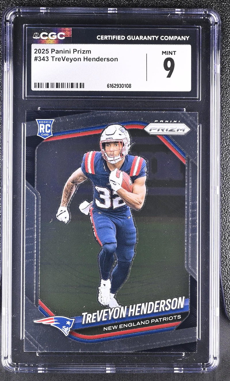 2025 Prizm #343 TreVeyon Henderson CGC 9