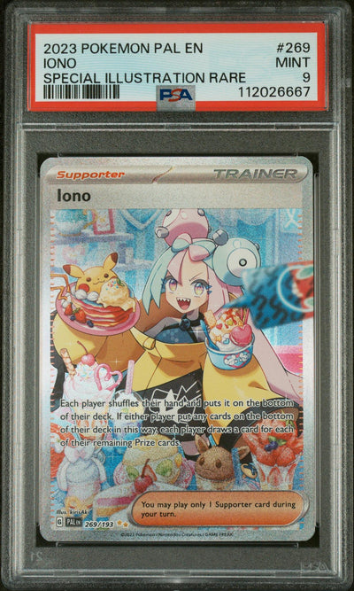 2023 Pokemon Scarlet and Violet Paldea Evolved Special Illustration Rare Iono #269 PSA 9