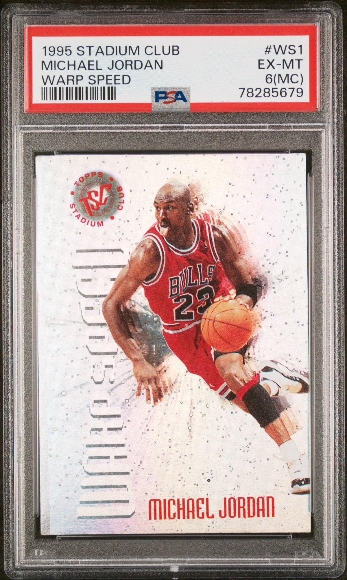 1995 Stadium Club Warp Speed Michael Jordan #WS1 PSA 6