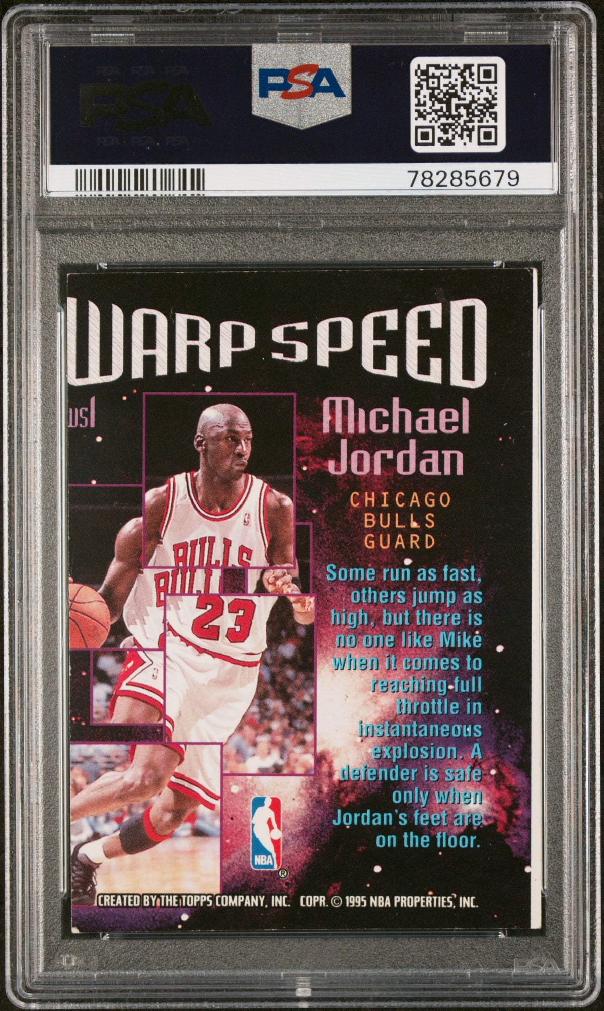 1995 Stadium Club Warp Speed Michael Jordan #WS1 PSA 6