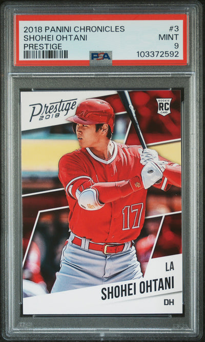 2018 Panini Chronicles Prestige Shohei Ohtani #3 PSA 9