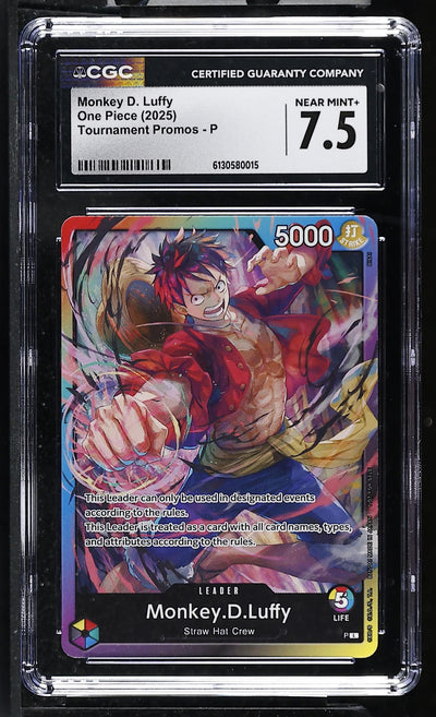 2025 Bandai Tournament Promos - P Monkey.D.Luffy CGC 7.5
