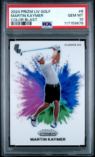 2024 Panini Prizm Liv Color Blast Martin Kaymer #6 PSA 10