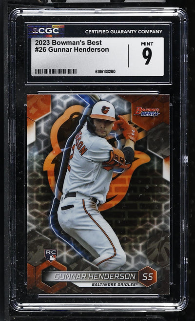 2023 Bowman's Best Gunnar Henderson #26 Rookie CGC 9