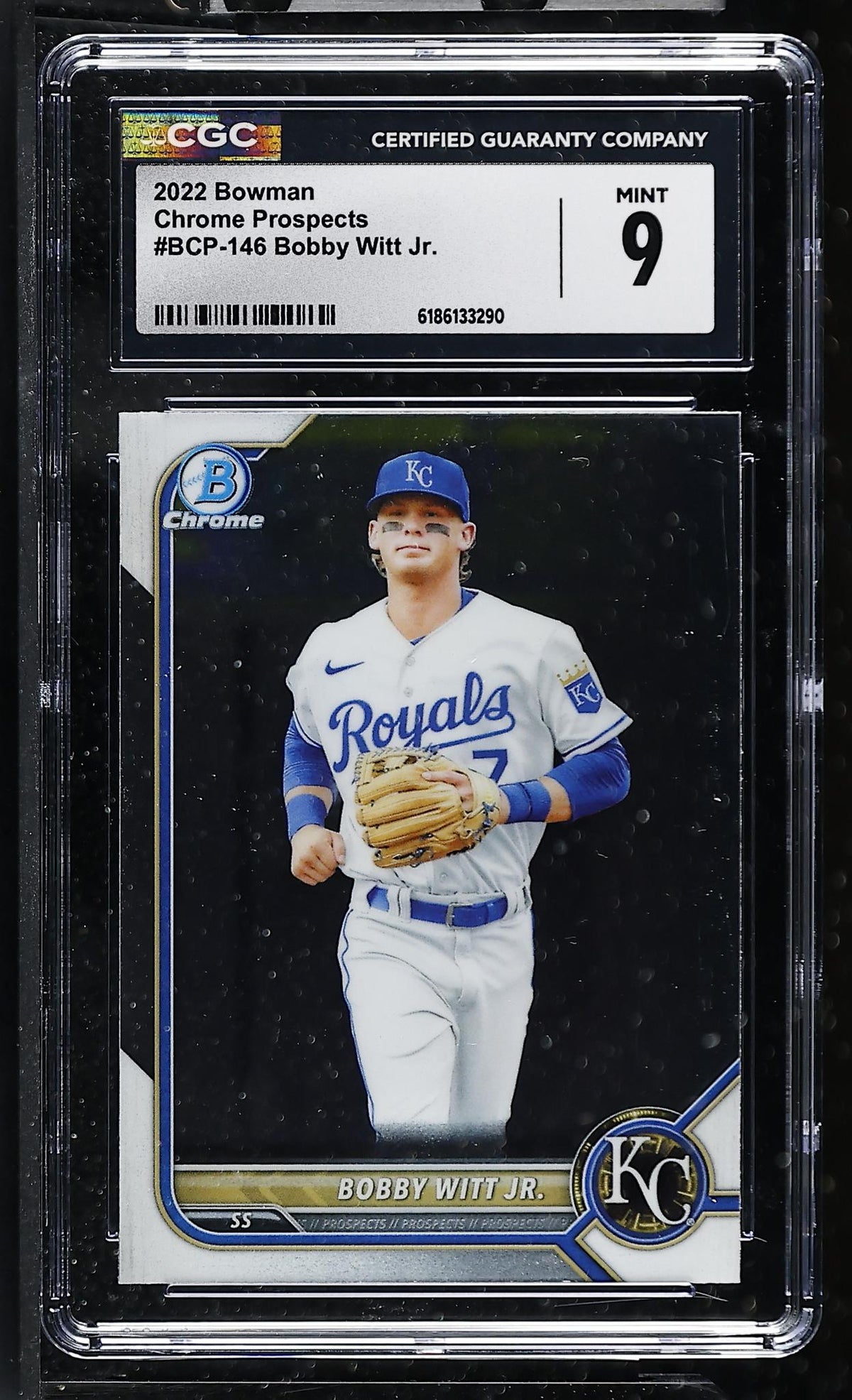 2022 Bowman Chrome Prospects Bobby Witt Jr. #BCP-146 CGC 9