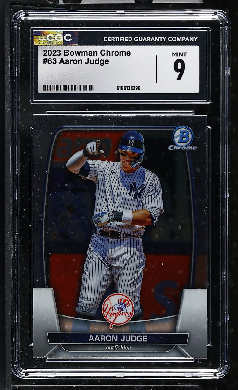 2023 Bowman Chrome Aaron Judge #63 CGC 9