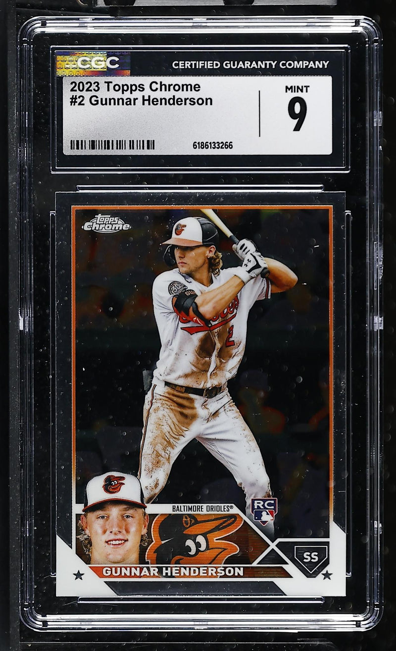 2023 Topps Chrome Gunnar Henderson #2 Rookie CGC 9