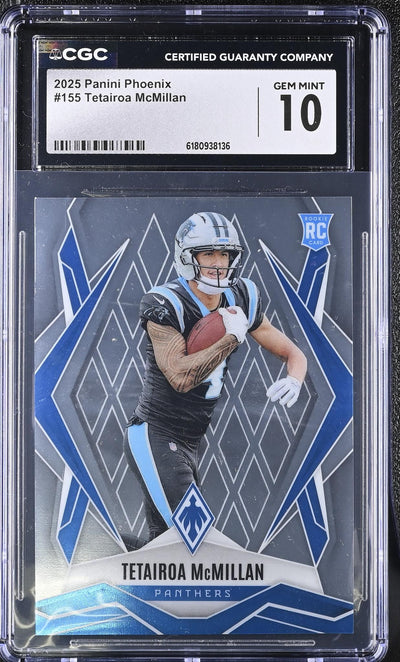 2025 Panini Phoenix Tetairoa McMillan #155 Rookie CGC 10