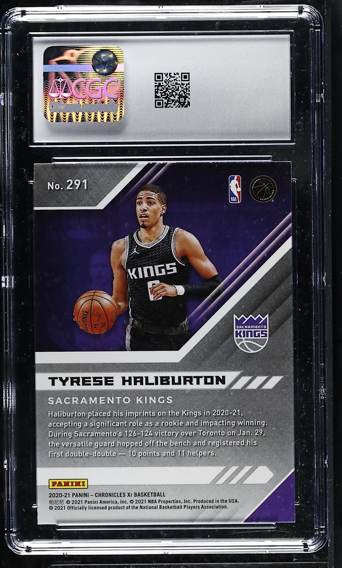 2020-21 Panini Chronicles XR Tyrese Haliburton #291 Rookie CGC 9
