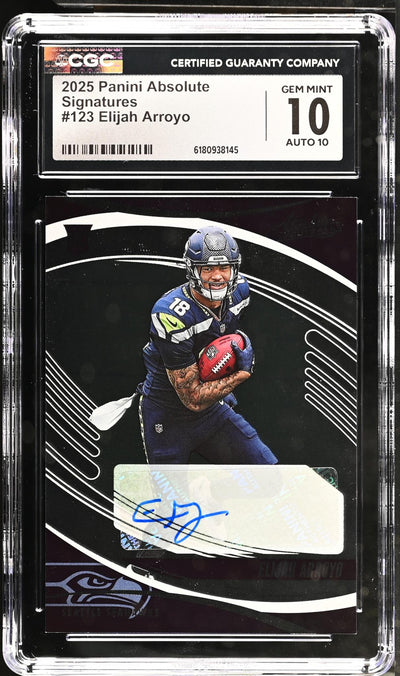2025 Panini Absolute Signatures Elijah Arroyo RC Auto CGC 10