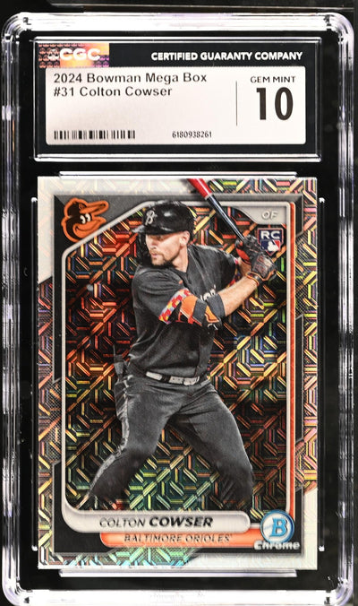 2024 Bowman Chrome Mega Box Colton Cowser #31 Rookie CGC 10