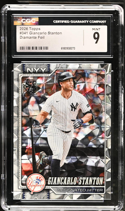 2026 Topps Giancarlo Stanton #341 Diamante Foil CGC 9