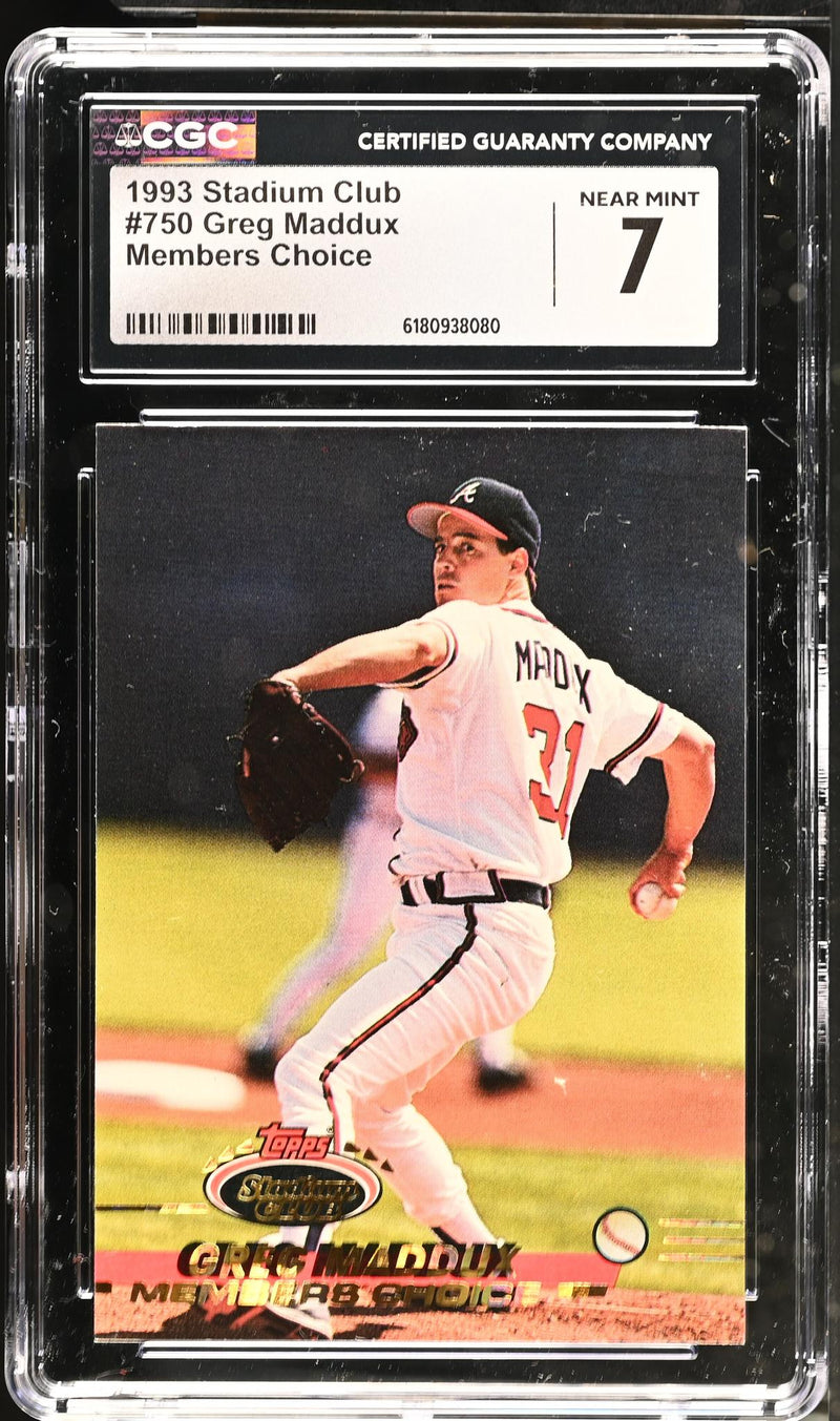 1993 Topps Stadium Club Greg Maddux #750 Members Choice CGC 7