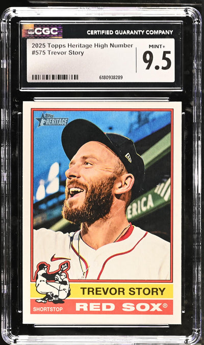 2025 Topps Heritage High Number Trevor Story #575 CGC 9.5