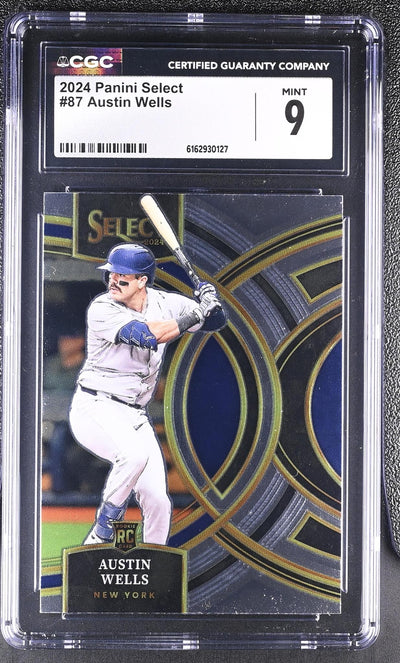 2024 Panini Select Austin Wells Premier Rookie #87 CGC 9