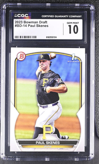 2023 Bowman Draft Paul Skenes 1st Bowman #BD-14 CGC 10