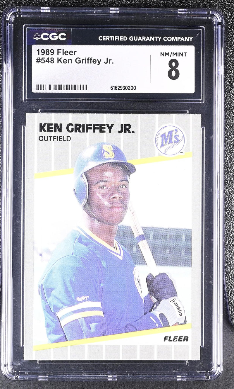 1989 Fleer Ken Griffey Jr. #548 CGC 8