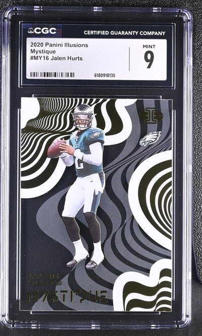 2020 Panini Illusions Mystique Jalen Hurts #MY16 CGC 9