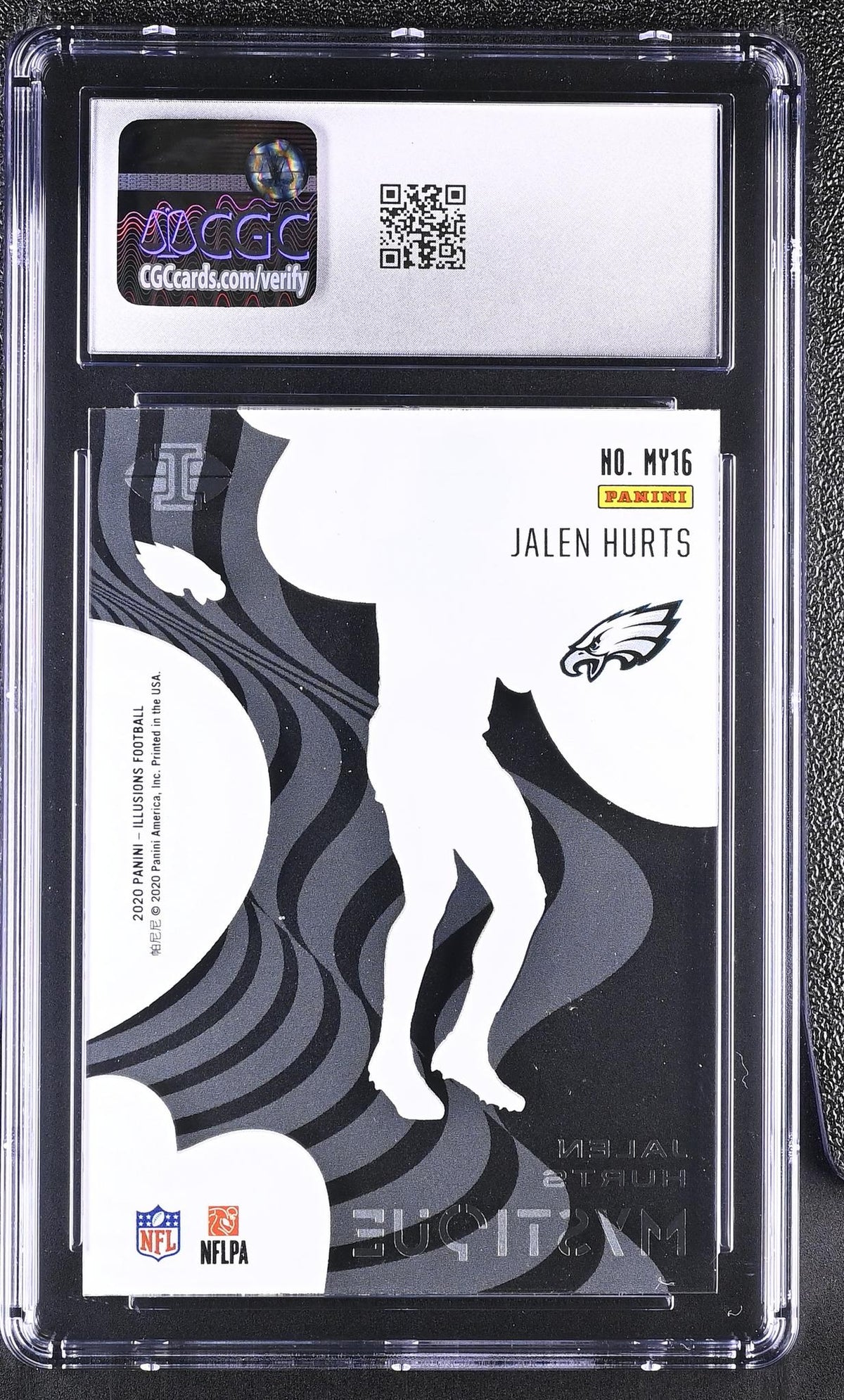 2020 Panini Illusions Mystique Jalen Hurts #MY16 CGC 9