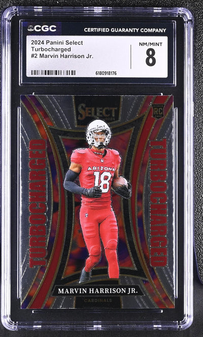2024 Panini Select Turbocharged Marvin Harrison Jr. #2 RC CGC 8