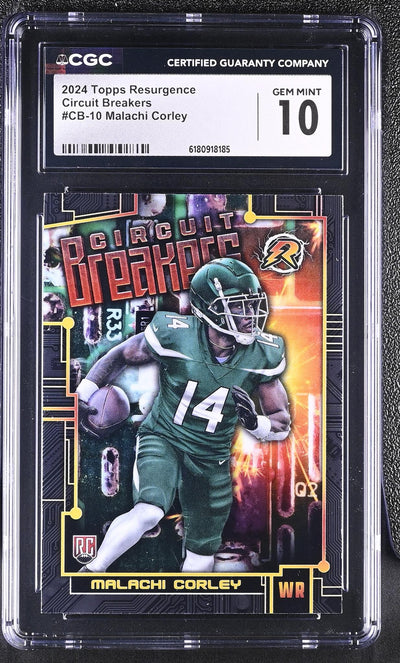 2024 Topps Resurgence Circuit Breakers Malachi Corley #CB-10 Rookie CGC 10