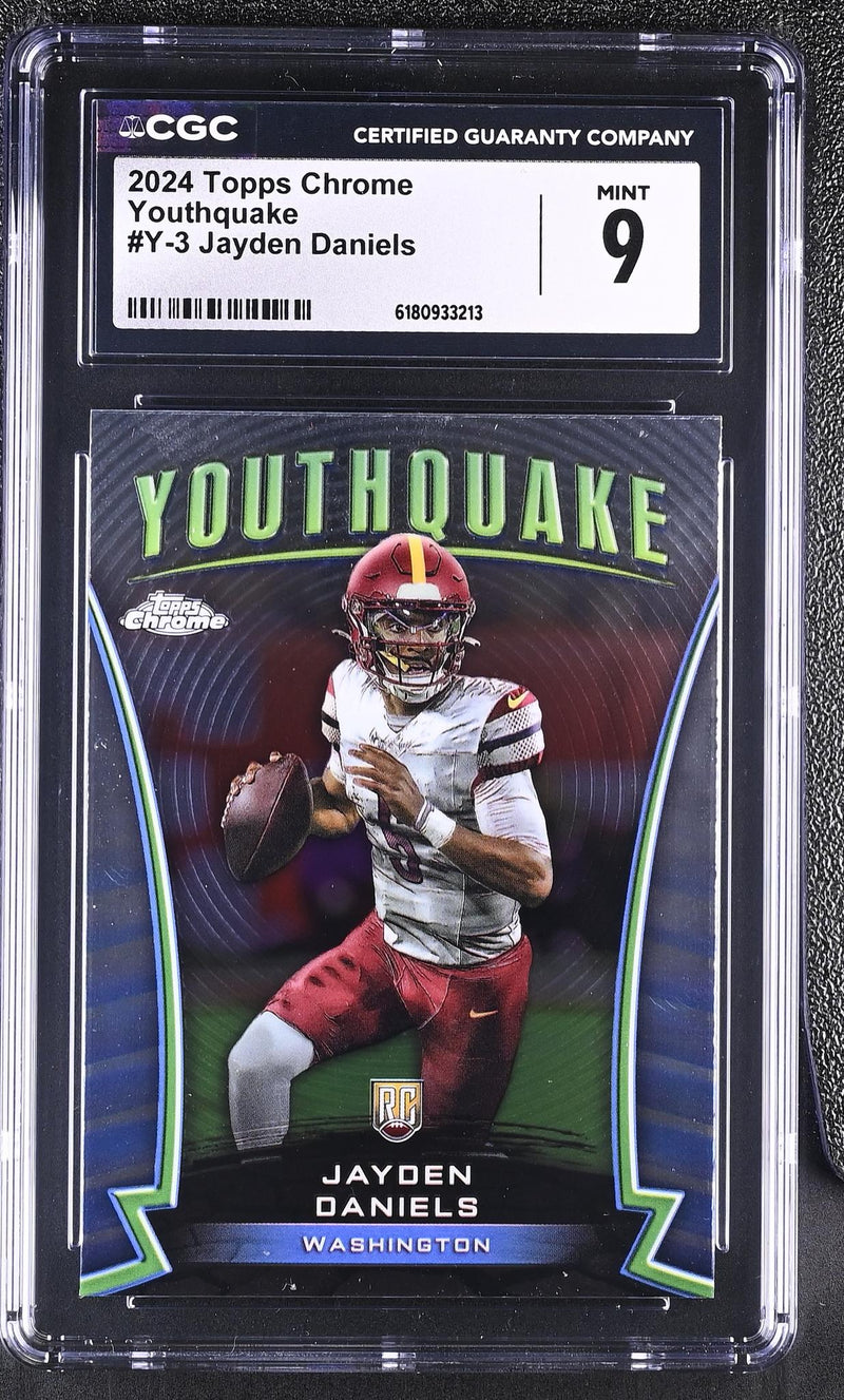 2024 Topps Chrome Youthquake Jayden Daniels #Y-3 Rookie CGC 9
