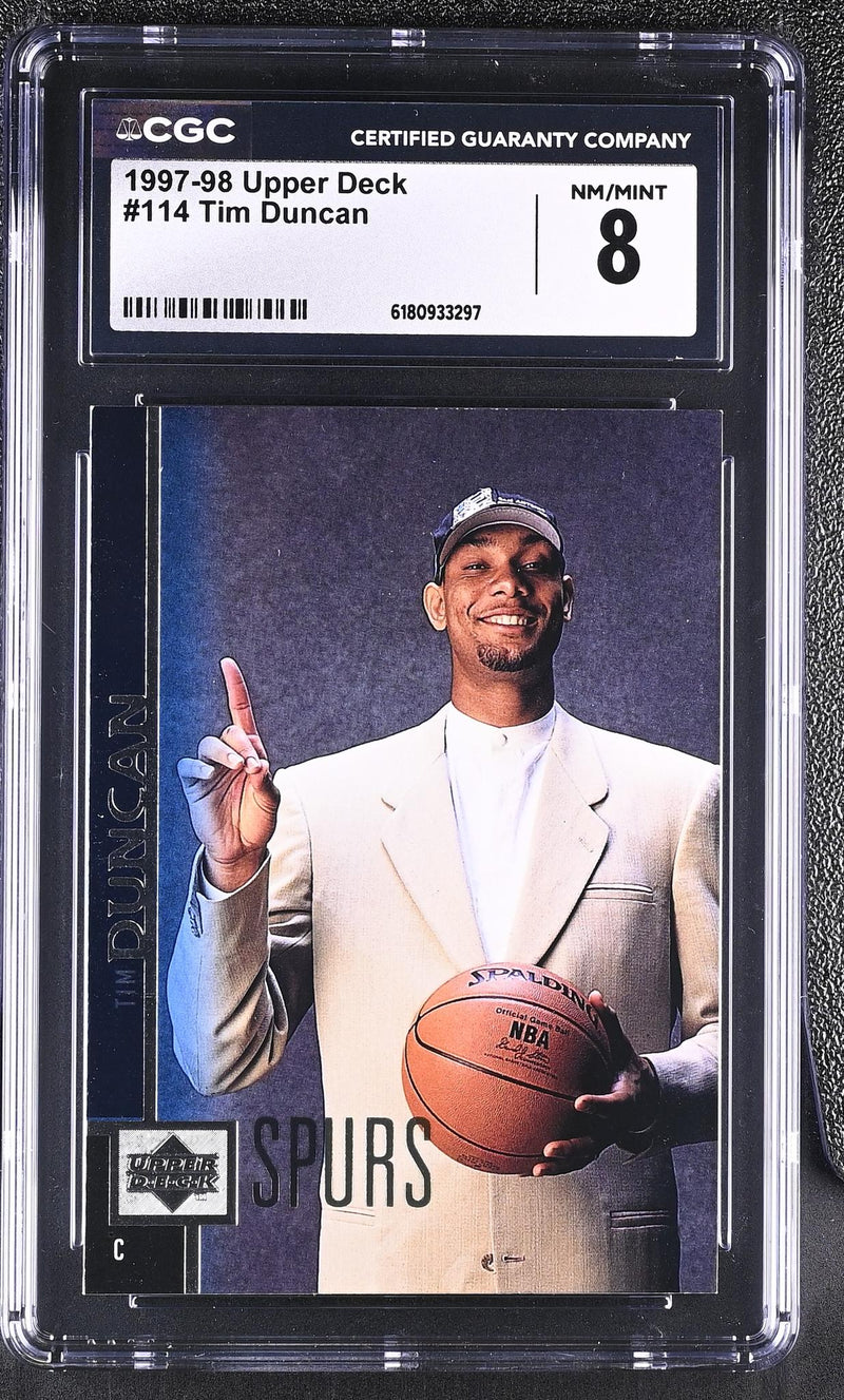 1997-98 Upper Deck Tim Duncan #114 Rookie CGC