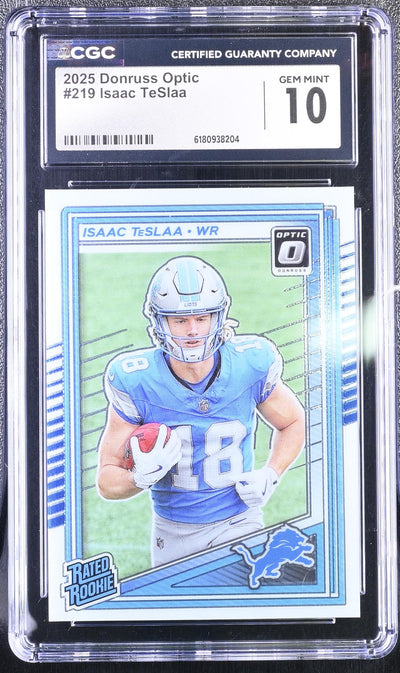 2025 Donruss Optic Isaac TeSlaa #219 Rated Rookie CGC 10